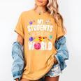 Teacher Tee My Students Are Out Of This World Space Women's Comfort Colors T-Shirt Mustard Teacher Tee My Students Are Out Of This World Space Women's Comfort Colors T-Shirt Mustard