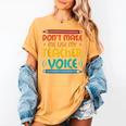 Teacher Voice Teacherlife Primary School Teacher Women's Comfort Colors T-Shirt Mustard Teacher Voice Teacherlife Primary School Teacher Women's Comfort Colors T-Shirt Mustard