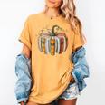 Teachers Students Fall Book Pumpkin Fall Librarians Bookworm Women's Comfort Colors T-Shirt Mustard