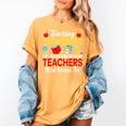 Teaching Assistant Because Teachers Need Heroes Too Cute Women's Comfort Colors T-Shirt Mustard