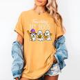 Teaching My Boos Ghost Teacher Halloween Spooky Educator Women's Comfort Colors T-Shirt Mustard Teaching My Boos Ghost Teacher Halloween Spooky Educator Women's Comfort Colors T-Shirt Mustard