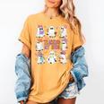 Teaching My Boos Teacher Cute Ghost Groovy Teacher Halloween Women's Comfort Colors T-Shirt Mustard Teaching My Boos Teacher Cute Ghost Groovy Teacher Halloween Women's Comfort Colors T-Shirt Mustard