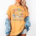 Teaching Future Leaders Teacher Back To School Cute Goose Women's Comfort Colors T-Shirt Mustard