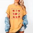 Teaching Is My Jam Strawberry Kinder Team Teacher Women's Comfort Colors T-Shirt Mustard Teaching Is My Jam Strawberry Kinder Team Teacher Women's Comfort Colors T-Shirt Mustard