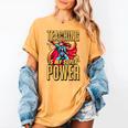 Teaching Is My Super Power Superhero Teacher Women's Comfort Colors T-Shirt Mustard Teaching Is My Super Power Superhero Teacher Women's Comfort Colors T-Shirt Mustard