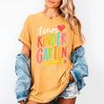 Team Kindergarten Teacher Student Back To School Women's Comfort Colors T-Shirt Mustard
