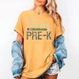 Team Pre-K Camo Pre-K Teacher Camouflage Women's Comfort Colors T-Shirt Mustard