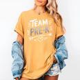 Team Pre K T Shirt Fun For Kids And Teachers Women's Comfort Colors T-Shirt Mustard Team Pre K T Shirt Fun For Kids And Teachers Women's Comfort Colors T-Shirt Mustard