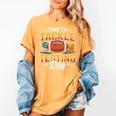 Test Day State Football Tackle Testing Day Sports Teacher Women's Comfort Colors T-Shirt Mustard Test Day State Football Tackle Testing Day Sports Teacher Women's Comfort Colors T-Shirt Mustard