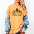 Test Day Teacher Shirt You Can Do Hard Things Women Kids Women's Comfort Colors T-Shirt Mustard