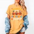 Thankful For My Kindergarten Turkeys Thanksgiving Teacher Women's Comfort Colors T-Shirt Mustard Thankful For My Kindergarten Turkeys Thanksgiving Teacher Women's Comfort Colors T-Shirt Mustard
