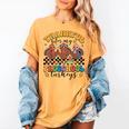 Thankful For My Preschool Turkeys Thanksgiving Teacher Fall Women's Comfort Colors T-Shirt Mustard