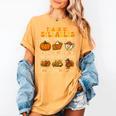 Thankful Syllables Teacher Thanksgiving Educational Kids Women's Comfort Colors T-Shirt Mustard Thankful Syllables Teacher Thanksgiving Educational Kids Women's Comfort Colors T-Shirt Mustard