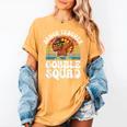 Thanksgiving Dance Teacher Gobble Squad Turkey Women's Comfort Colors T-Shirt Mustard Thanksgiving Dance Teacher Gobble Squad Turkey Women's Comfort Colors T-Shirt Mustard