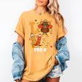 Thanksgiving Love Pre-K Teacher Turkey Autumn Fall For Men Women Girls Kids Women's Comfort Colors T-Shirt Mustard