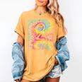 Tie Dye 2nd Grade Typography Team Second Grade Teacher Women's Comfort Colors T-Shirt Mustard