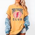Tired Teachers Club Study Lover School Apparel Women's Comfort Colors T-Shirt Mustard