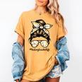 History Teacher Messy Bun Life Hair Glasses Women's Comfort Colors T-Shirt Mustard History Teacher Messy Bun Life Hair Glasses Women's Comfort Colors T-Shirt Mustard