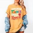 Tough Enough To Be A Teacher Crazy Enough To Love It Women's Comfort Colors T-Shirt Mustard