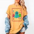 Trick Or Teach Neon Ghost Flower Teacher Spooky Halloween Women's Comfort Colors T-Shirt Mustard Trick Or Teach Neon Ghost Flower Teacher Spooky Halloween Women's Comfort Colors T-Shirt Mustard
