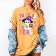 Trick Or Teach Teacher Ghost Teaching Fun Halloween Teacher Women's Comfort Colors T-Shirt Mustard