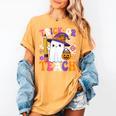 Trick Or Teach Teacher Pencil Ghost Halloween Teacher Women's Comfort Colors T-Shirt Mustard Trick Or Teach Teacher Pencil Ghost Halloween Teacher Women's Comfort Colors T-Shirt Mustard