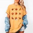 Turkey Squad Music Note Music Teacher Thanksgiving Women's Comfort Colors T-Shirt Mustard
