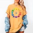 Unique For Artists By ADS Color Wheel Educational Art Teacher Dog Themed Artist Small Women's Comfort Colors T-Shirt Mustard