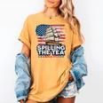 US History Teacher Boston Spilling The Tea Since 1773 Women's Comfort Colors T-Shirt Mustard
