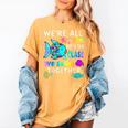 We'Re All Different But We Swim Together Elementary Teacher Women's Comfort Colors T-Shirt Mustard