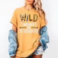 Wild About My Students School Teachers And Students Women's Comfort Colors T-Shirt Mustard Wild About My Students School Teachers And Students Women's Comfort Colors T-Shirt Mustard