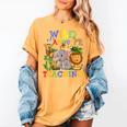 Wild About Teaching Safari Jungle School Teacher Women's Comfort Colors T-Shirt Mustard