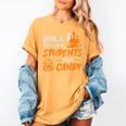 Will Trade Students For Candy Halloween Costume Teacher Women's Comfort Colors T-Shirt Mustard