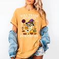 Will Trade Students For Candy Teacher Ghost Halloween Women's Comfort Colors T-Shirt Mustard Will Trade Students For Candy Teacher Ghost Halloween Women's Comfort Colors T-Shirt Mustard