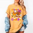 Will Trade Students For Candy Teacher Halloween Women's Comfort Colors T-Shirt Mustard Will Trade Students For Candy Teacher Halloween Women's Comfort Colors T-Shirt Mustard