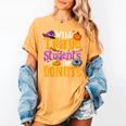 Will Trade Students For Donuts Halloween Teacher Women's Comfort Colors T-Shirt Mustard
