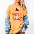 Which Witch Is Which Halloween For Women Men English Teacher Women's Comfort Colors T-Shirt Mustard Which Witch Is Which Halloween For Women Men English Teacher Women's Comfort Colors T-Shirt Mustard