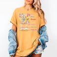 Women Bible Verse Christian Teacher God Says Back To School Women's Comfort Colors T-Shirt Mustard Women Bible Verse Christian Teacher God Says Back To School Women's Comfort Colors T-Shirt Mustard