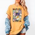 Women Halloween The Teacher Tour Ghosts Pencil Pumpkins Women's Comfort Colors T-Shirt Mustard Women Halloween The Teacher Tour Ghosts Pencil Pumpkins Women's Comfort Colors T-Shirt Mustard