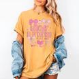 Women Teacher In Progress Coquette Pink Bow Future Teacher Women's Comfort Colors T-Shirt Mustard Women Teacher In Progress Coquette Pink Bow Future Teacher Women's Comfort Colors T-Shirt Mustard
