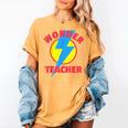 Wonder Teacher Teacher Halloween Tshirt Women's Comfort Colors T-Shirt Mustard Wonder Teacher Teacher Halloween Tshirt Women's Comfort Colors T-Shirt Mustard