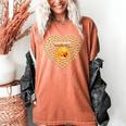 100 Days Of School Bee Hive Tree Hearts Teachers Student Kid Women's Comfort Colors T-Shirt Yam