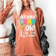 100th Day Of School Get Your Cray On Teacher Women's Comfort Colors T-Shirt Yam