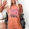 4th Fourth Grade Vibes Back To School Coquette Teacher Girl Women's Comfort Colors T-Shirt Yam
