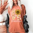 4th Grade Teacher Love Autumn Fall Sunflower Appreciation Women's Comfort Colors T-Shirt Yam 4th Grade Teacher Love Autumn Fall Sunflower Appreciation Women's Comfort Colors T-Shirt Yam