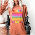 50 Days Of School Hearts Teacher Happy 50th Day Of School Women's Comfort Colors T-Shirt Yam