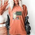 67 Teacher Halloween Ghost Six Seven Meme Math Joke Women's Comfort Colors T-Shirt Yam