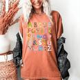 ABC Animals Alphabet Graphic Boys Girls Kindergarten Teacher Women's Comfort Colors T-Shirt Yam