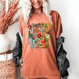 ABCs Learning Kindergarten Teacher Christmas Lights Alphabet For Men Women Kids Women's Comfort Colors T-Shirt Yam