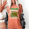 AG Teacher English Is Important But Agriculture Teacher Women's Comfort Colors T-Shirt Yam
